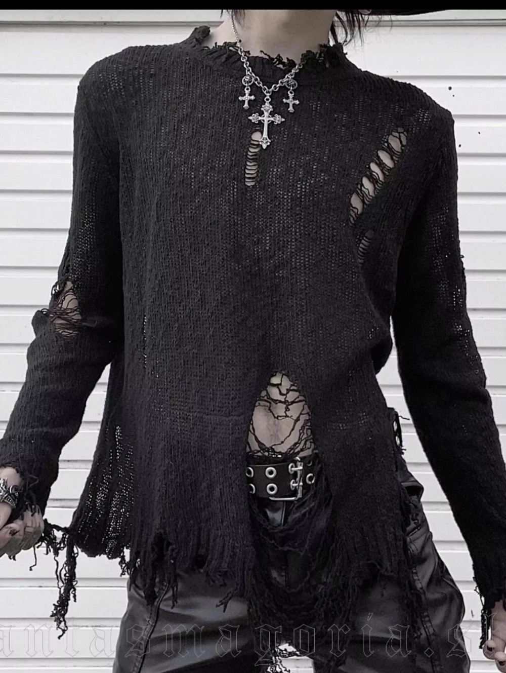Punk Rave Black Plague Sweater